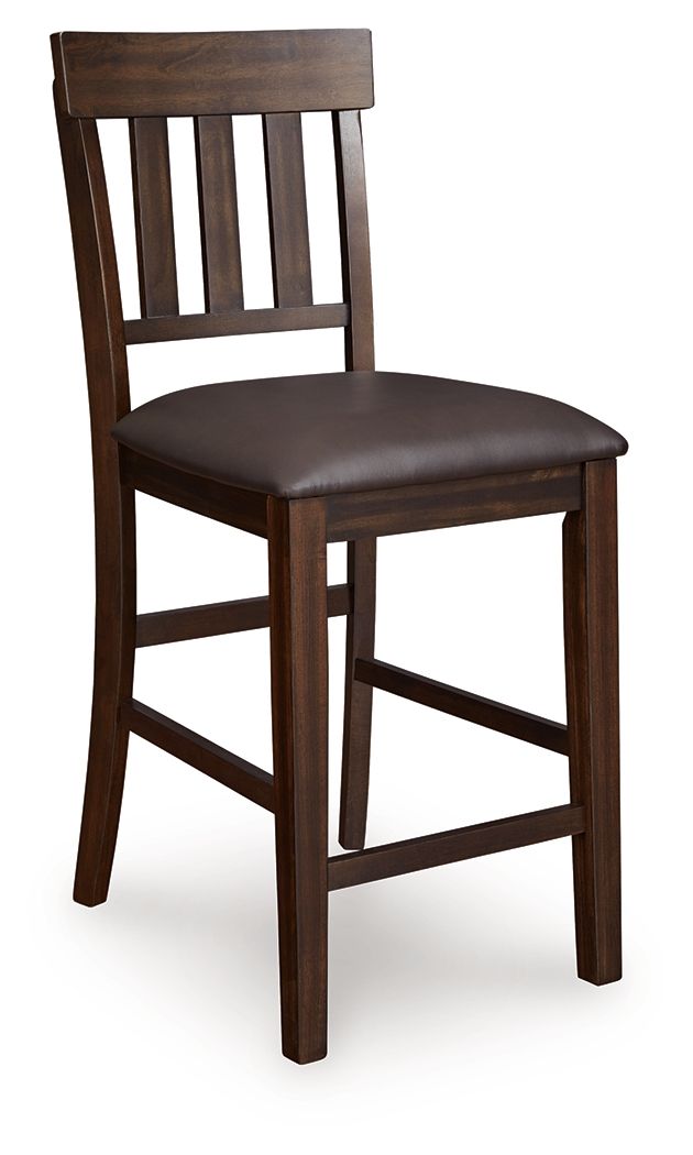 Haddigan - Upholstered Barstool (Set of 2) - Dark Brown image 4