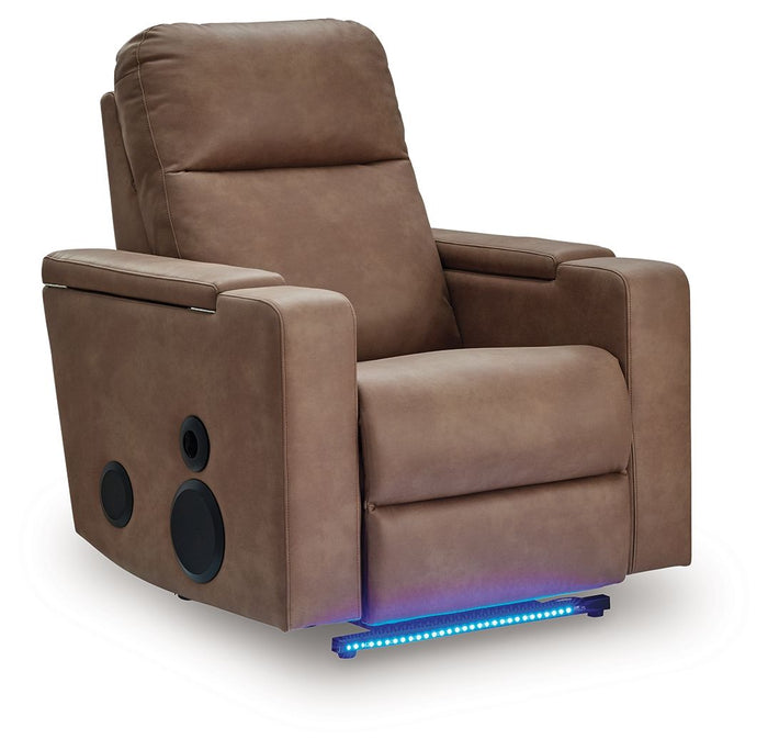 Lorrenton - Glider Power Recliner With Audio System - Caramel image 1