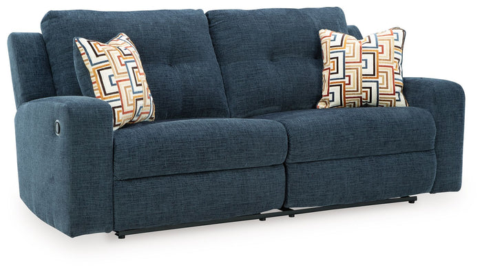 Danum - 2 Seat Reclining Sofa - Fabric - Ink image 1