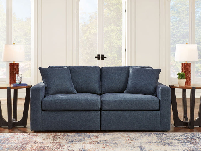 Modmax - 2-Piece Sectional Loveseat - Fabric - Ink image 3