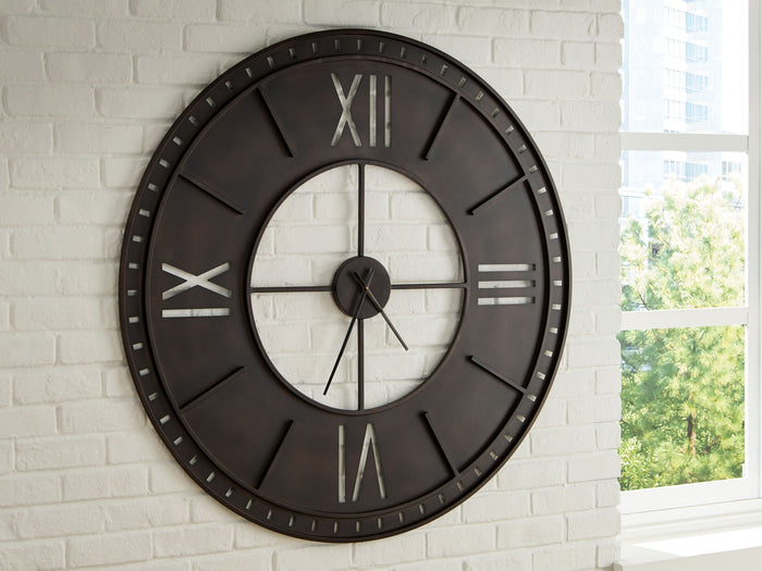 Lytle - Wall Clock - Antique Brown image 2