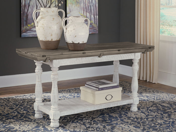 Havalance - Flip Top Sofa Table - Gray / White image 2