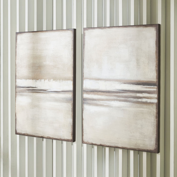 Brockdunn - Wall Art Set (Set of 2) - Tan / Brown image 3