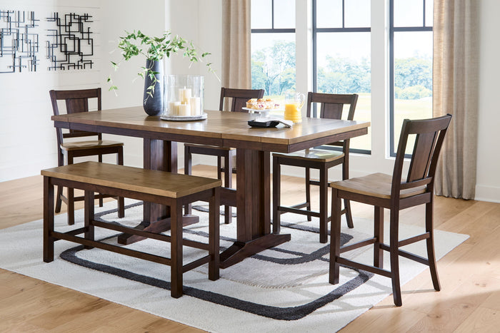 Rylandeen - Counter Height Extension Dining Table Set image 9