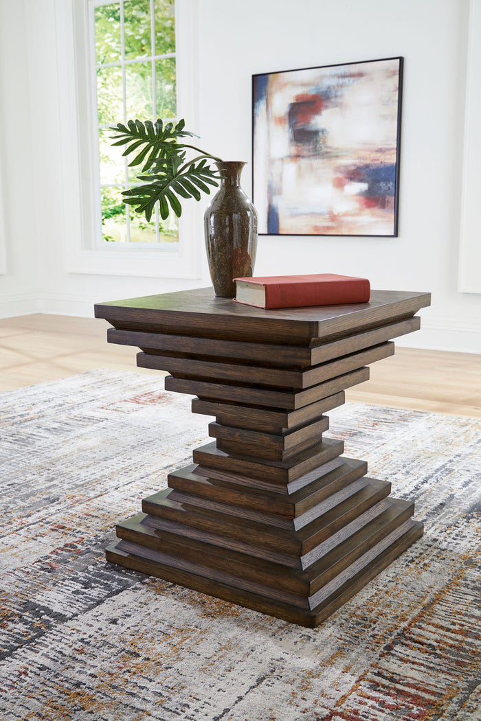 Hannodream - Square End Table - Warm Brown image 3