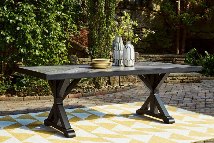 Beachcroft - Rect Dining Table W/Umb Opt image 3