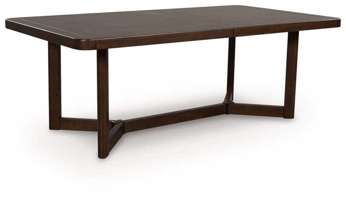 Dilenno - Rectangular Dining Room Extension Table - Dark Brown image 3
