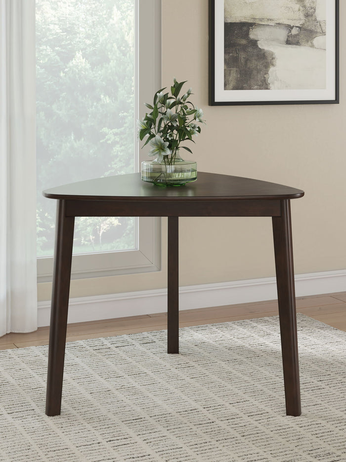Mallenette - Triangle Dining Room Table - Merlot image 3