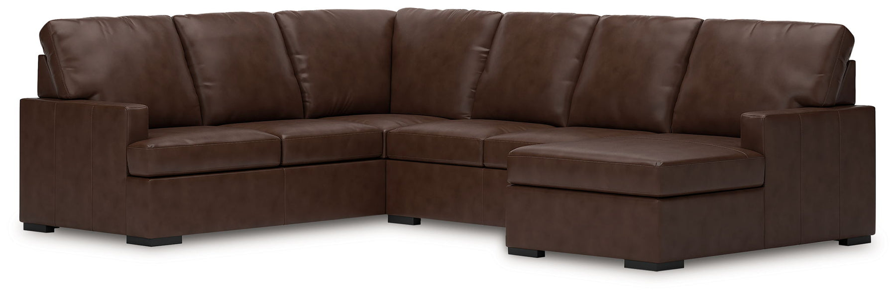 Dark Brown / 3 Pc. Right Arm Facing Corner Chaise Sectional