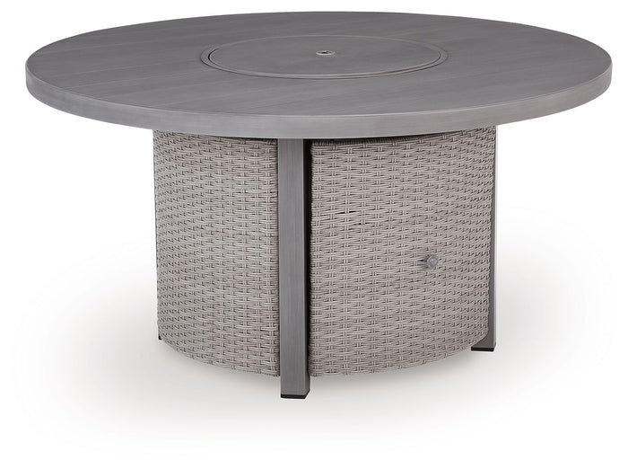 Half Moon Beach - Round Fire Pit Table - Gray image 1