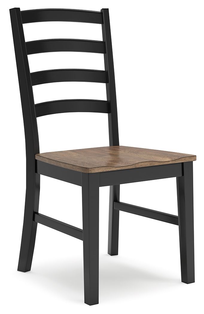 Wildenauer - Dining Room Side Chair (Set of 2) - Brown / Black image 3
