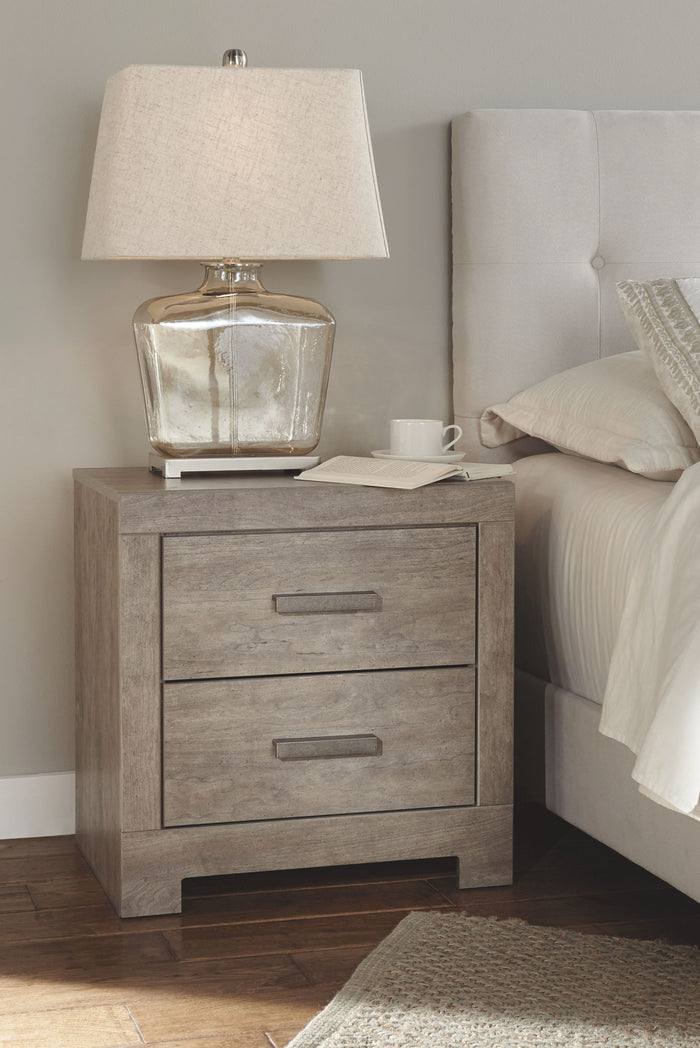 Culverbach - 5 Pc. - Dresser, Mirror, Queen Upholstered Bed, 2 Nightstands - Gray image 4