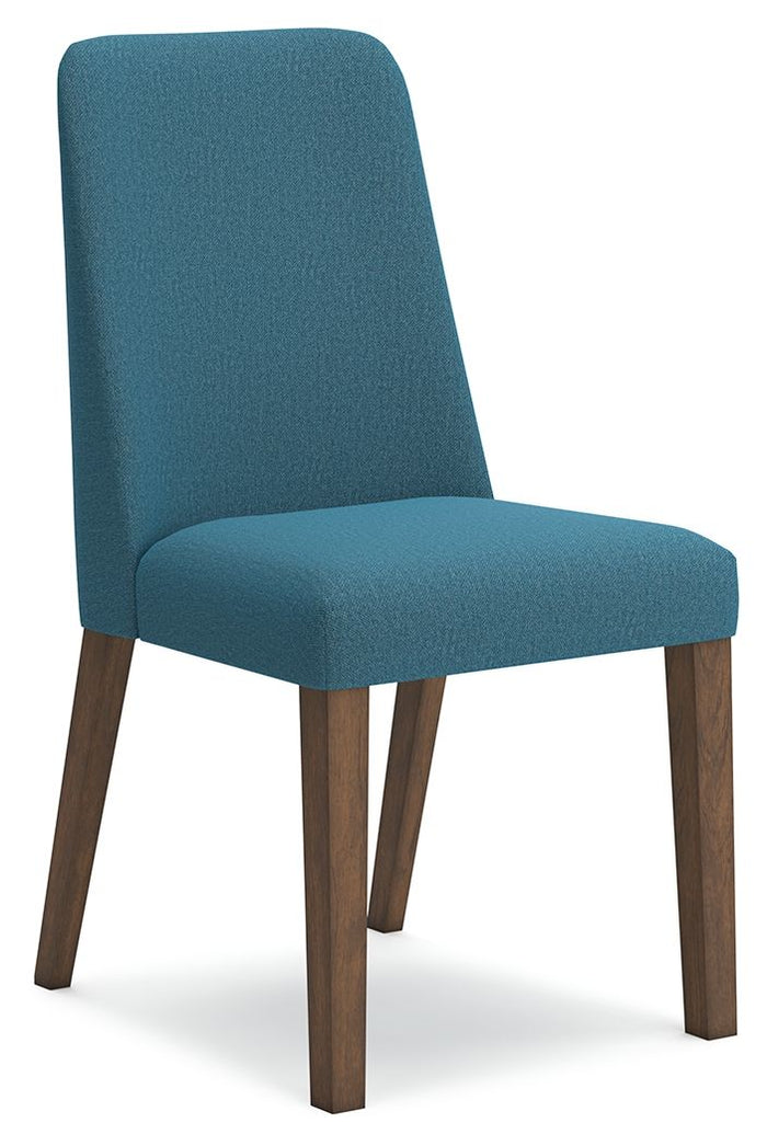 Lyncott - Dining Uph Side Chair (Set of 2) - Blue / Brown image 3