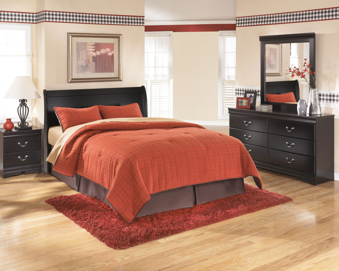 Huey Vineyard - Queen Sleigh Headboard - Black image 3