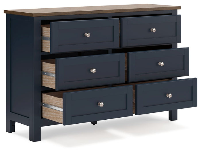 Landocken - Dresser - Brown / Blue image 4