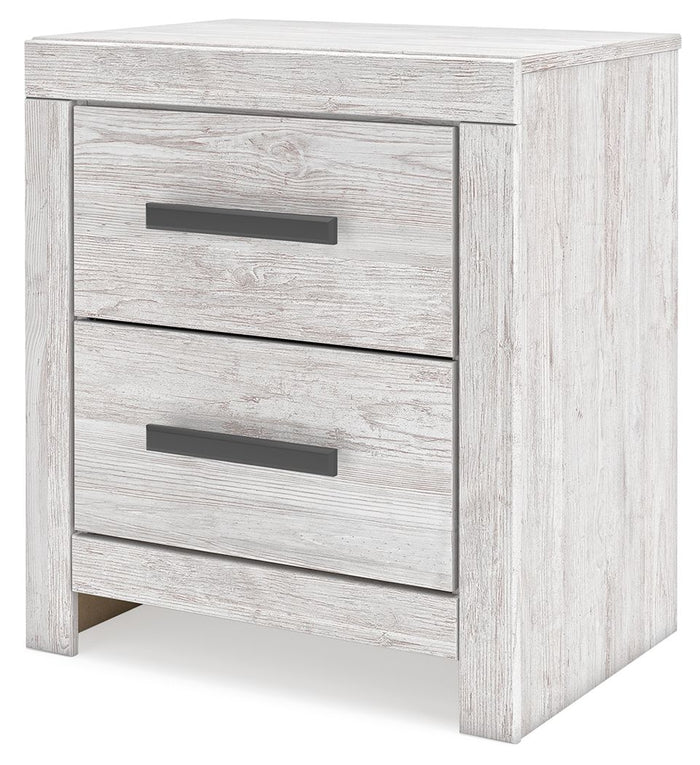 Cayboni - Two Drawer Night Stand - Whitewash image 4