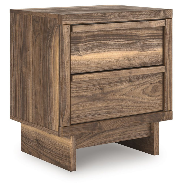 Chirason - Two Drawer Night Stand - Brown image 1