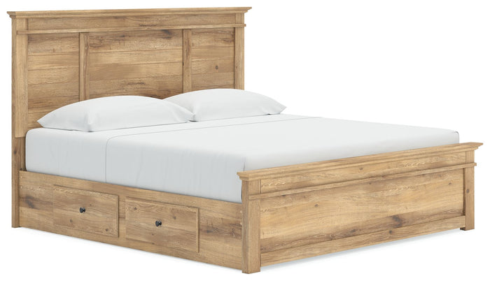 Makidern - Panel Storage Bed With Under Bed Storage Unit image 1
