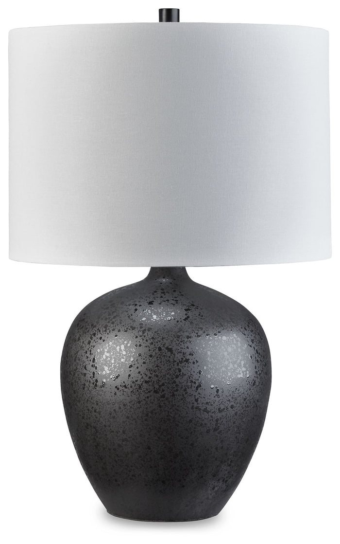 Ladstow - Ceramic Table Lamp  - Black image 1