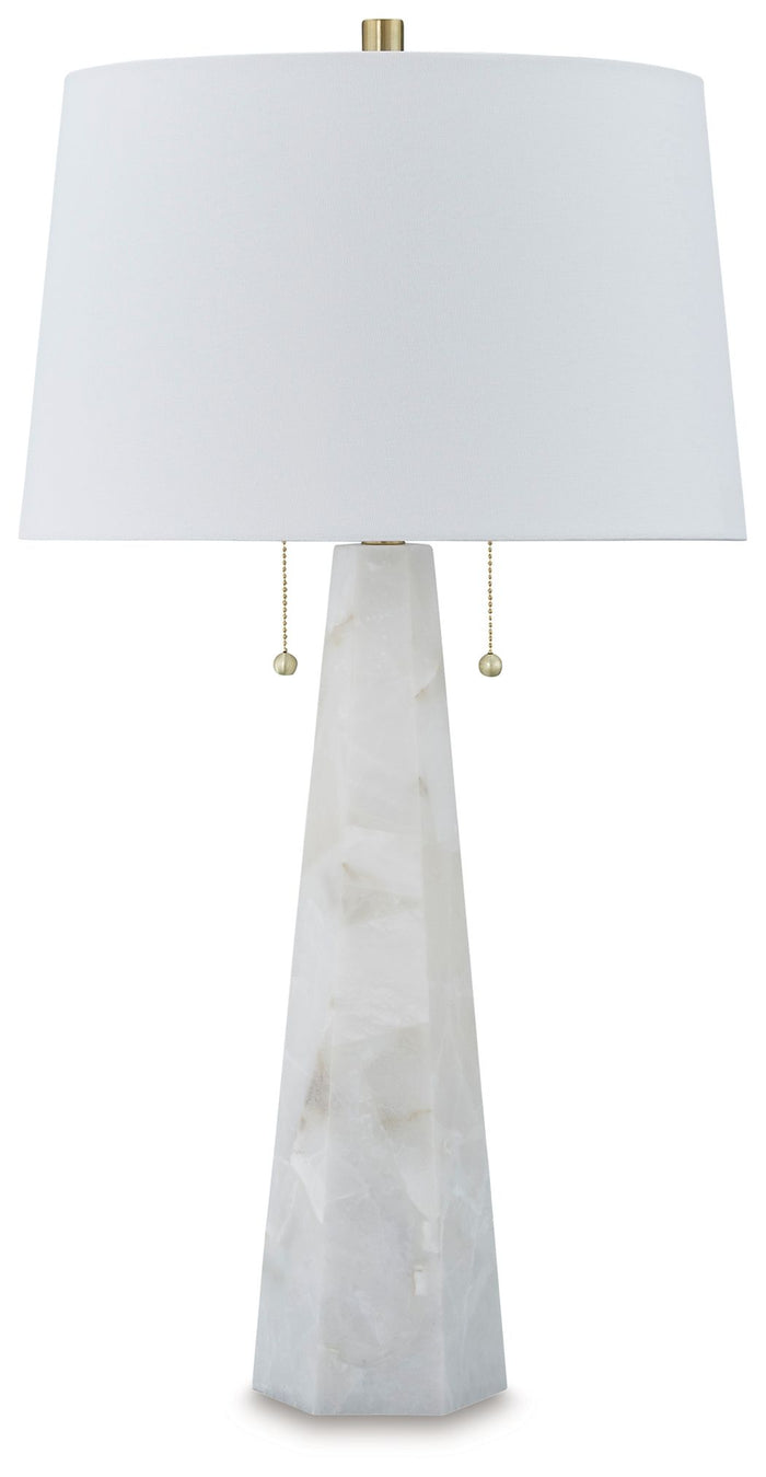Laurellen - Alabaster Table Lamp - White image 1