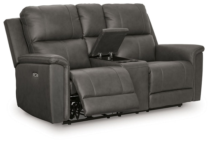 Bleckley - Power Reclining Loveseat With Console / Adjustable Headrest image 7