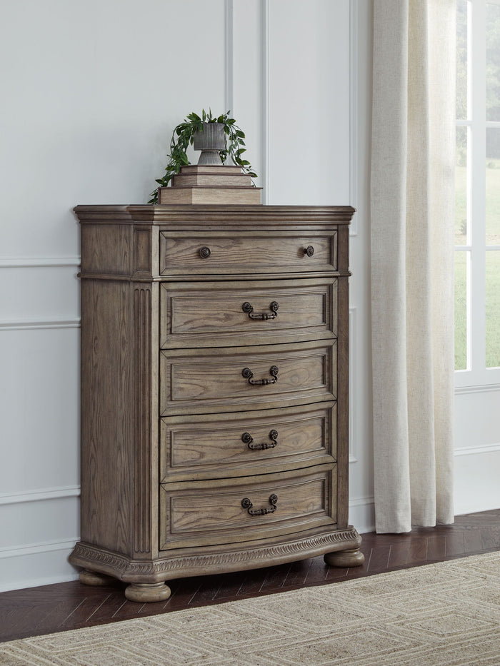 Ardenfield - Five Drawer Chest - Light Brown image 3