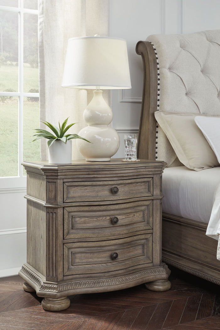 Ardenfield - Three Drawer Night Stand - Light Brown image 4