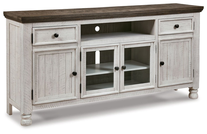 Havalance - Extra Large TV Stand - 4 Doors - Brown / Beige image 1