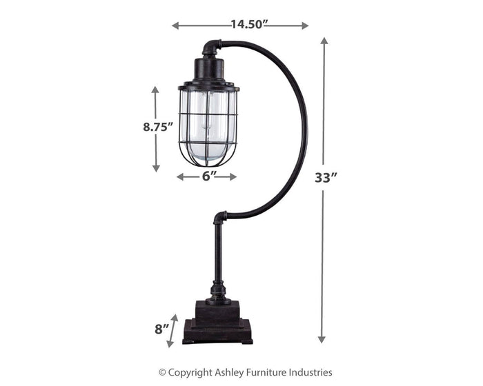 Jae - Metal Desk Lamp  - Antique Black image 4