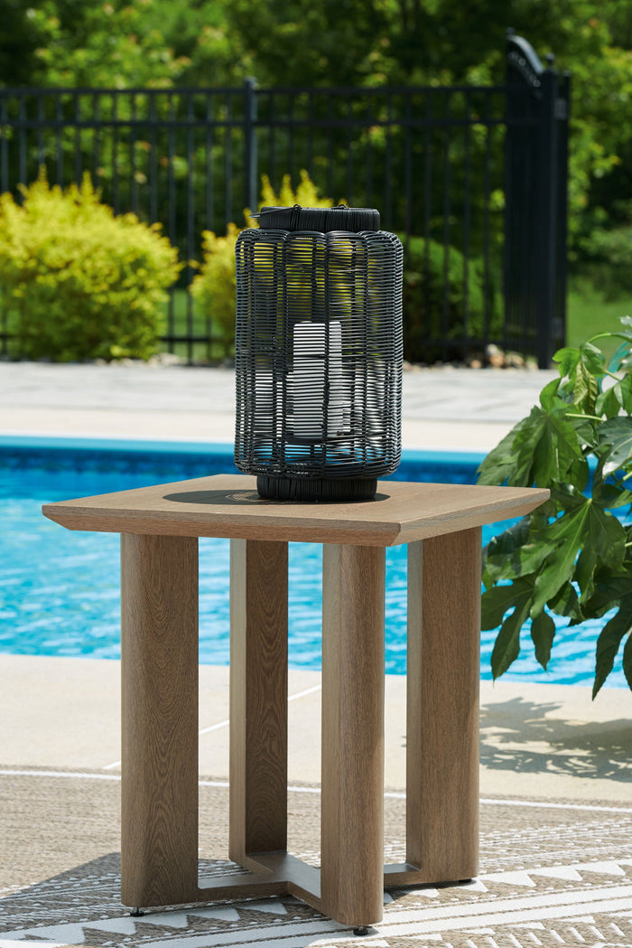 Serene Bay - Square End Table - Dark Brown image 4