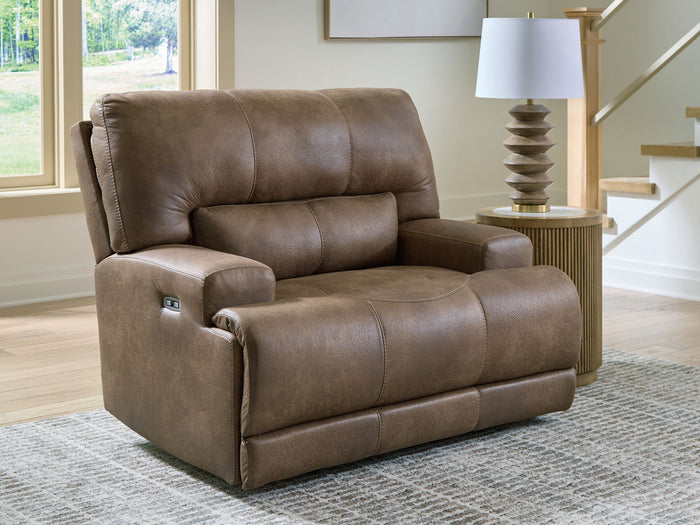 Beckley Place - Power Recliner With Adjustable Headrest - Earth image 4