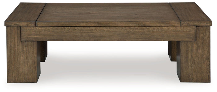 Rosswain - Lift Top Cocktail Table - Warm Brown image 4