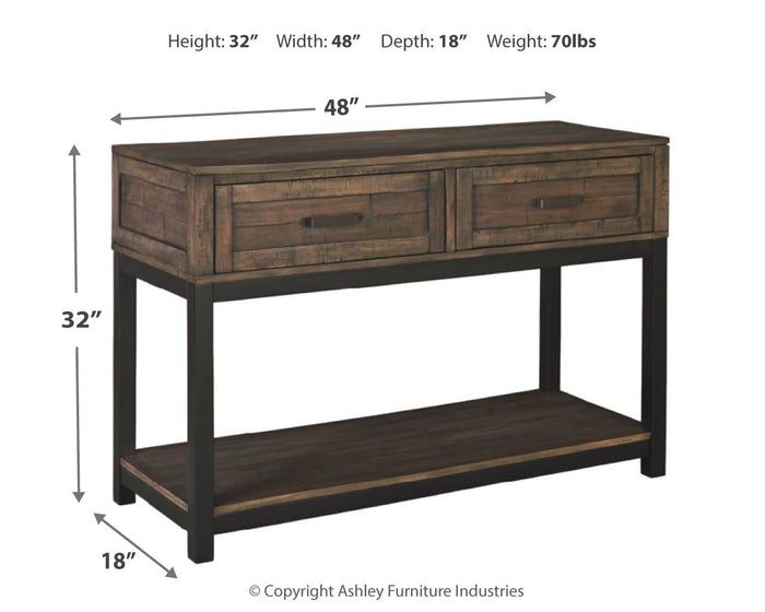 Johurst - Sofa Table - Grayish Brown image 2