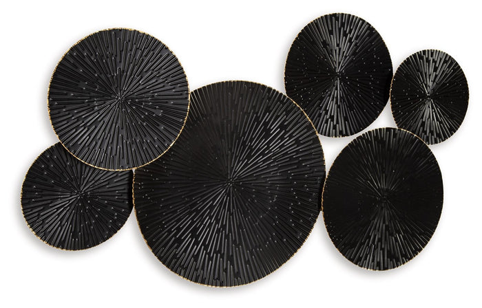 Rhetlen - Wall Decor - Black / Gold Finish image 4