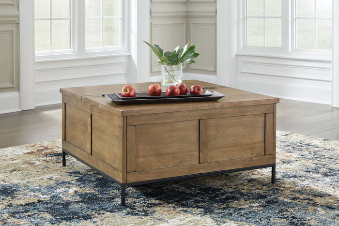 Torlanta - Lift Top Cocktail Table - Brown image 4