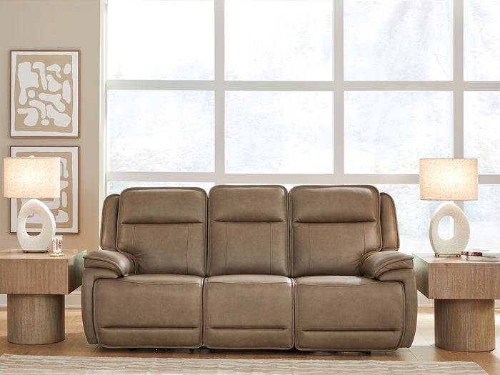 Glencroft - Power Reclining Sofa With Adjustable Headrest - Sahara image 4