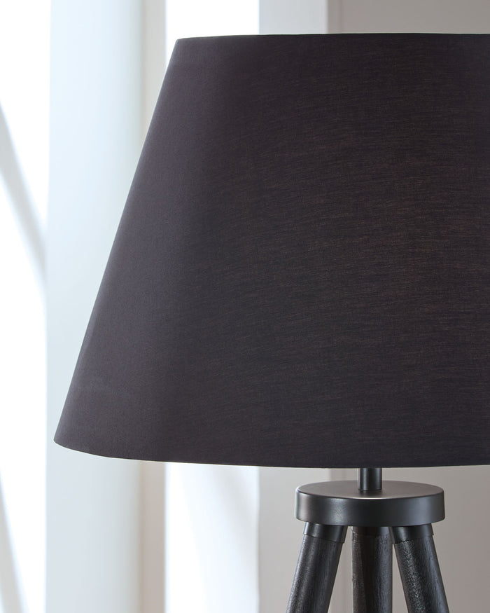 Orhan - Wood Floor Lamp - Black image 3