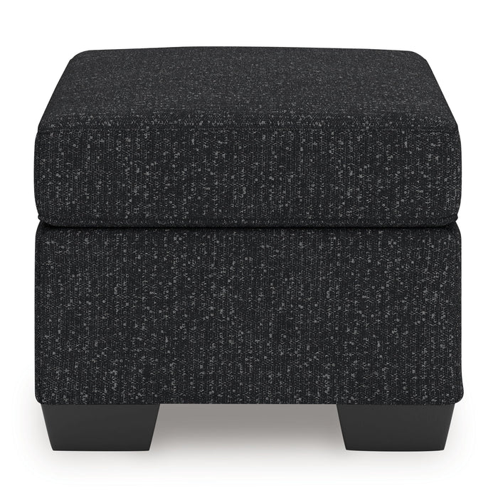 Jasmine Peaks - Ottoman - Coal image 4