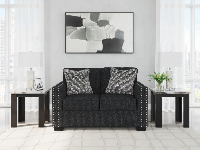 Jasmine Peaks - Loveseat - Coal image 3