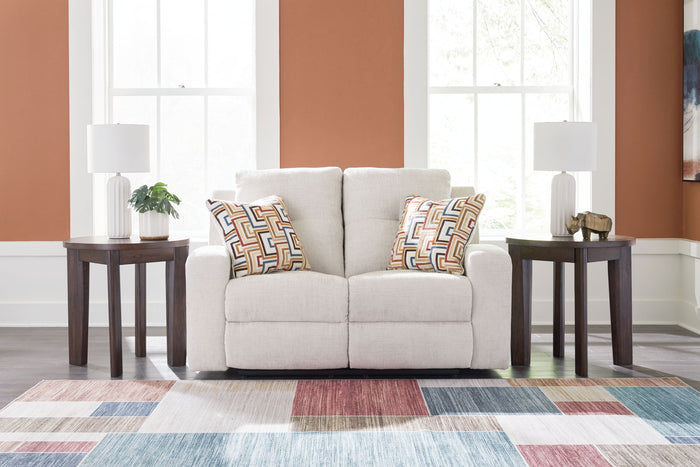 Danum - Reclining Loveseat - Fabric - Stone image 3