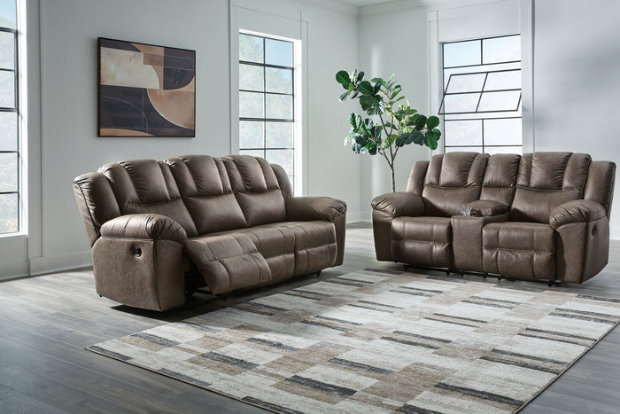 Lowilla - 2 Pc. - Reclining Sofa And Loveseat - Driftwood image 3