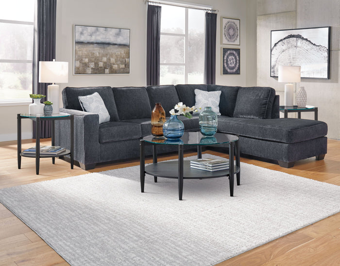 Altari - Right Arm Facing Corner Chaise With Sleeper 2 Pc Sectional - Slate image 4