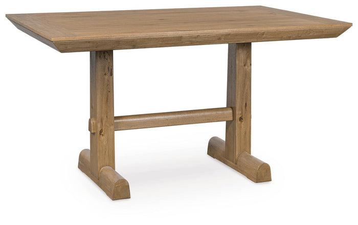 Ridgester - Rectangular Dining Room Counter Table - Light Brown image 1