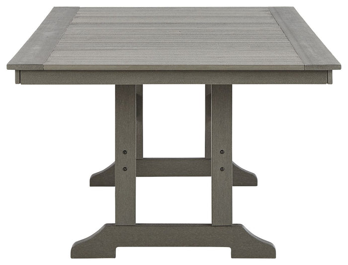 Visola - RECT Dining Table w/Umb OPT - Gray image 4