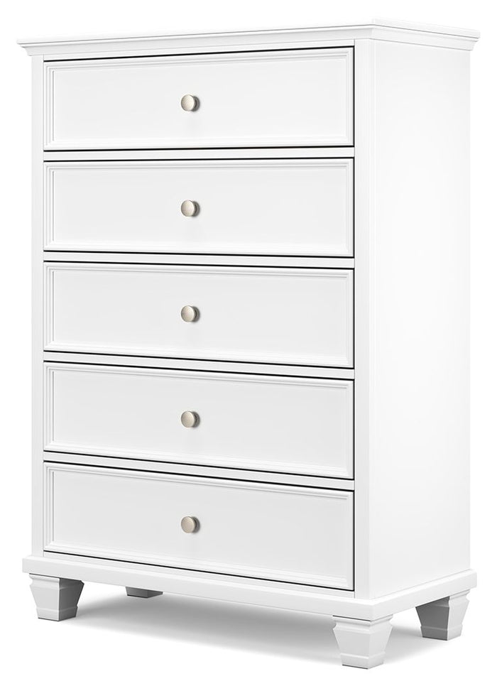 Fortman - Five Drawer Chest - White image 3