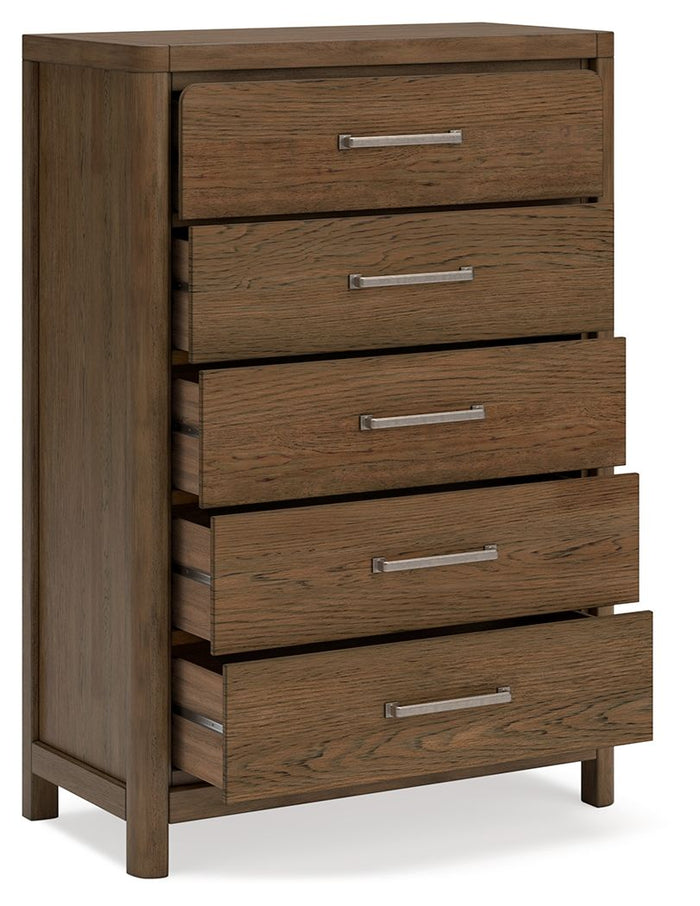 Cabalynn - Five Drawer Chest - Light Brown image 3