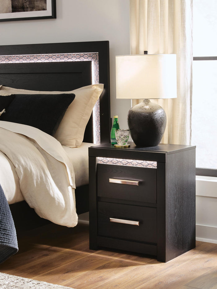 Brizmore - Two Drawer Night Stand - Black image 3