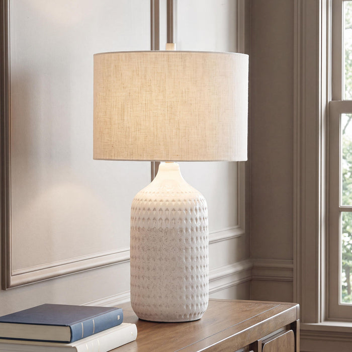 Capwich - Ceramic Table Lamp - Beige / White image 2