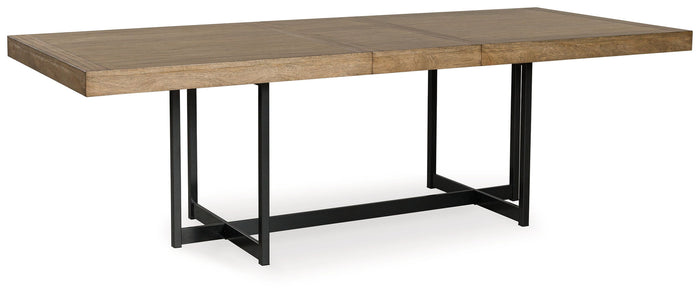 Tomtyn - Rectangular Dining Room Extension Table - Light Brown image 1