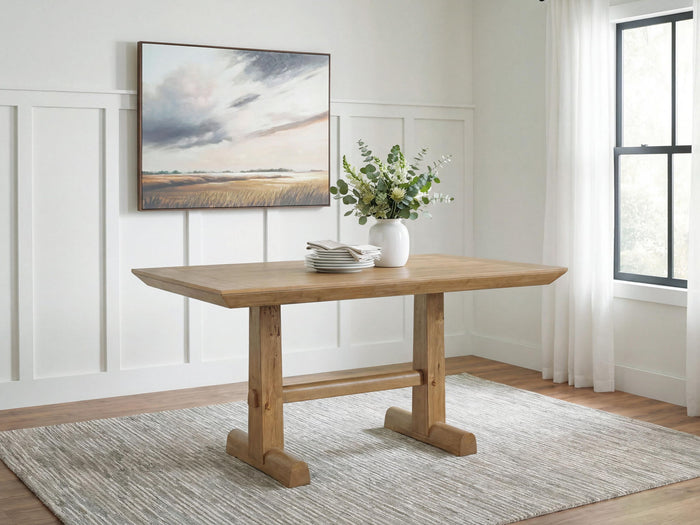 Ridgester - Rectangular Dining Room Counter Table - Light Brown image 3